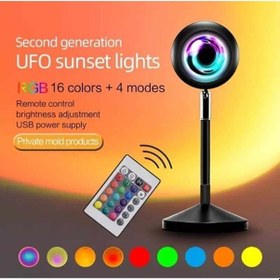 Resim Gece Lambası Projektör Kumandalı Gün Batımı 16 Farklı Görüntü Sunset Lamp Yeni Çocuk Odası 