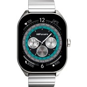Resim HiFuture APEX Bluetooth 5.3 IP68 Su Geçirmez Always On Display AMOLED Ekran 2.04 inç Arama Özellikli iOS&Android Uyumlu Nabız Spor Kan Oksijen Takibi 52mm Akıllı Saat Gümüş 