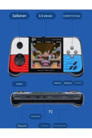 Resim G9 3.0 Inç Yüksek Çözünürlüklü Ekran Oyun Konsolu Rocker Retro Hit Renk Psp Oyun Konsolu 
