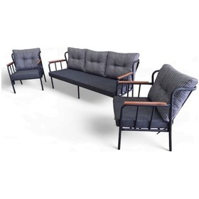 Resim Ofis, Büro, Balkon, Mutfak Ve Bahçe Metal Koltuk Takımı - 3 1 1 
