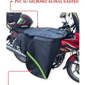 Resim Vitesli Diz Örtüsü Rüzgar Koruma Kalın Özel Yapım-2308 Siyah 