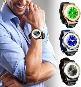 Resim Generisch Bayan Saati Paslanmaz Çelik Çok Fonksiyonlu Saat COB Aydınlatmalı, Rüzgar Geçirmez Saat Hediye Kadın Kol Saati Deri Kol Bandı Siyah 