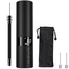 Resim Hangfox 12 Psı Akıllı Spor Topu Hava Pompa, Mini Taşınabilir Kablosuz Sayısal Göstergeli, Fenerli, Futbol Basketbol Volleybol İçin Lastik Uygun Değil 