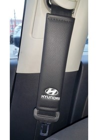 Resim Hyundai Deri Emniyet Kemer Kılıfı Siyah (203093607) 