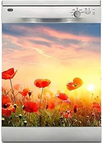 Resim Makinesi Sticker Kaplama Beyaz Eşya Kaplama Gün Batımı Tarla 