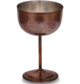 Resim Turna Bakır Vino Kadeh 2 No Düz 400 ML Oksit Turna0457-3 