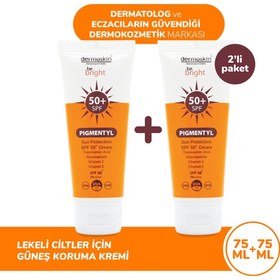 Resim Dermoskin Be Bright Pigmentyl Güneş Koruyucu SPF 50+ Krem 75 ml - 2'li 