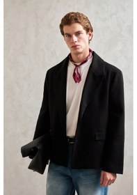 Resim Hyman Erkek Oversize Blazer Ceket Siyah 