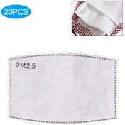Resim 20 Adet Yüz Maskesi Filtresi Pm2.5 Aktif Karbon Değiştirilebilir Sis Filtre Koruyucu Ekipman Sis Toz Geçirmez Hava Kirliliği 