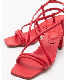 Resim Luvishoes Daisy Kırmızı Cilt Kadın Topuklu Ayakkabı Kırmızı 