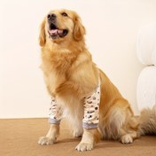 Resim Yeni Ürün Orta ve Büyük Köpekler için Diz Pedleri Kir ve Gri Giysiler Önleyici Eklem Koruma Kollukları Dirsek Koruma Köpek Taytları Evcil Hayvan Giysileri 