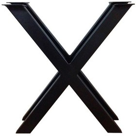 Resim İlgitrafik X Masa Ayağı Kütük Bahçe Mobilya Ayakları Metal Ağaç Masa Ayak 