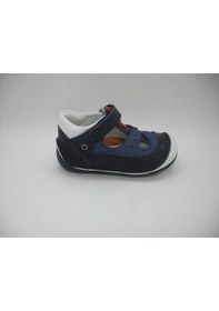 Resim Angelokids Perlina 01102 Doğal Deri Ortopedik Ilk Adım Ayakkabısı 18-21 (429131010) Lacivert - Siyah 