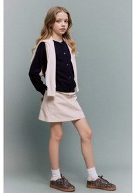 Resim DeFacto Kız Çocuk Gabardin Etek D9304A825SMER233 Ekru 