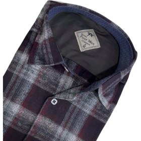 Resim Klasik %100 Cotton Uzun Kollu Terletmeyen Kışlık Flanel Kumaş Çok Renk Gömlek Regular Kalıp -10388 Çok Renkli 