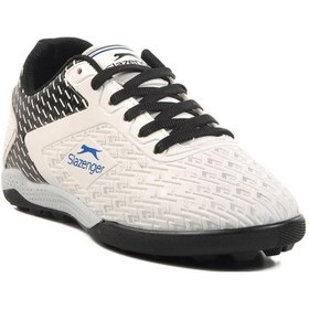 Resim Slazenger Cycle G Halısaha Beyaz-siyah Çocuk Halı Saha Ayakkabısı Beyaz 