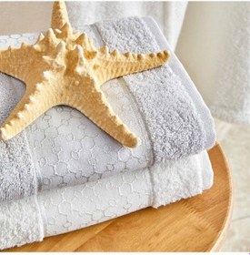 Resim Karaca Home Casita Flos 6 Parça Bej Krem Aile Banyo Seti Bej 