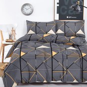 Resim Üç Parça Nevresim Takımı - Çift, Tekli ve Süper King Yataklar İçin Uygun Polyester Yatak Örtüsü. Büzülme ve Solmaya Karşı Dirençli, Dokunuşa Yumuşak ve Bakımı Kolay. 1 Nevresim Kılıfı ve 2 Yastık Kılıfı Dahil, Dolgu veya İçlik Yok. Baskılı Yatak Takımı Yumuşak ve Rahat, Aile Odaları ve Misafir Odaları için İdeal, Tüm Mevsimler İçin Uygundur 