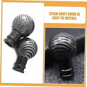 Resim Otomatik Şanzıman - Havalı Vites Topuzları Ve Araba İç Mekanı Için Karbon Fiber Vites Topuzu 