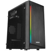 Resim EVEREST BLAZON 250W PEAK RGB Led Şeritli SIYAH Akrilik Yan Panel Gaming Oyuncu Kasası Fsp