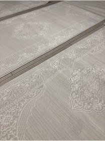 Resim Dinarsu Halı Nepal Delüks Akrilik Yatak Odası Seti+krem Renk 