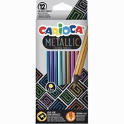 Resim Nessiworld Carioca 12 Color Metallic Crayon Set 