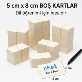 Resim OzmeralBaskı 500 Adet Boş Kartvizit Kağıdı - 8x5 cm - Tasarım, Not, Davetiye ve İsimlik İçin 