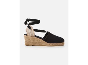 Resim Su Espadril Molly Siyah Kadın Dolgu Topuklu Espadril 