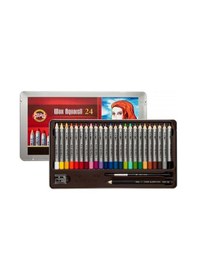 Resim Koh-i-noor Wax Aquarell Sulandırılabilir Pastel Boya Seti 24 Renk 