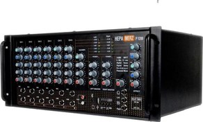 Resim 1200W Profesyonel Kaliteli Stereo Cami Anfisi 2x600W Ekho Reverb 100V/8 Ohm Usb Bt (Powerful P1200) Hepa Merz