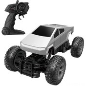 Resim Yaozixa Tesla Stili Simülasyonlu 2.4ghz Kumandalı Pikap: Ön-arka Lambalar, Arkadan Çekiş, Usb Şarjlı Li-po Pil İle Uzun Mesafe Sürüş 