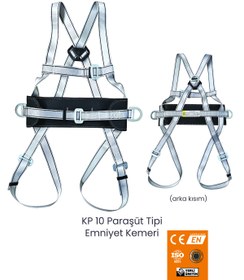 Resim Karam Kp 10 Bel Destekli Paraşüt Tipi Emniyet Kemeri 
