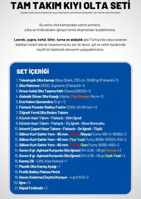 Resim Tam Takım Kıyı Olta Seti - 270cm Kamış 30-60GR / 3000'lik Supreme Olta Makinesi - Taşıma Çantalı 