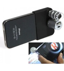 Resim MCM Group Iphone5 Için Uyumlu Kapaklı Lens Mikroskop Taşınabilir Mini Cep Boyutu LED Mikroskop NO.9882IP5II - Lisinya 