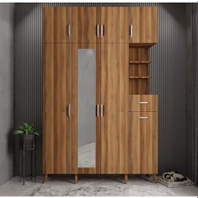 Resim Açelya Portmanto Vestiyer Ceviz180 CM M11 