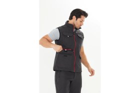 Resim Orange Safety Softshell Füme Yelek 