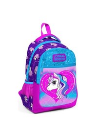 Resim Coral High Okul Çantası Mor Pembe 23492+ıki Bölmeli Kalem Çantası 22397+ Beslenme 11856 Çok Renkli 