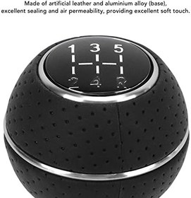 Resim CHICIRIS Araba Vites Topuzu Araba Vites TopuzuVites Çubuk Topuzu, Evrensel Alüminyum Alaşımlı Vites Topuzu Kullanımı Kolay 5 Vitesli Vites Kolu CarBody Için (WHITE) 