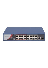 Resim Hikvision Ds-3e0318p-e/m(b) 16 Portlu Poe 130 W 10/100 Fast Ethernet Switch 