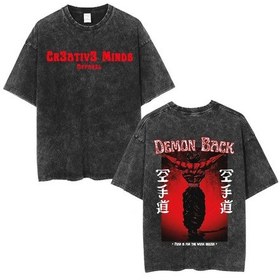 Resim Dshztooma Anime Baki Grappler Hanma Yujiro Vintage Pamuk T-shirt Spor Salonu Kısa Kollu Büyük Boyfuşyaerkek Fuşya 