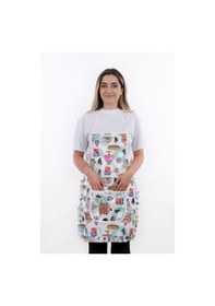 Resim Jarse Frilly İkili Paket Sıvı Geçirmez Su Geçirmez Mutfak Önlüğü Çilekli Pasta 