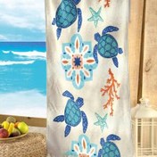 Resim Maxstyle Caretta Kadife Plaj Havlusu 70x160 Cm 
