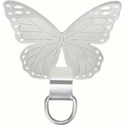 Resim Hightower Kelebek Şekilli Paslanmaz Çelik Telefon Klipsi 1 Adet Gümüş 