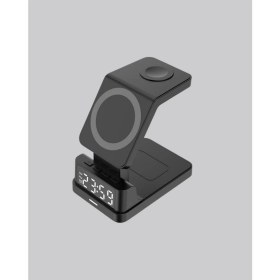 Resim Zero Land Xmpdby LED Dijital Saatli Kablosuz Şarj Cihazı – 3 Parlaklık Ayarlı, Şarj Koruma Teknolojili 