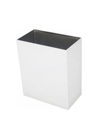 Resim Onno - 304 Kalite Paslanmaz Çelik Askılı Çöp Kovası Beyaz 23 12 H27 - Ck-9013 Beyaz 