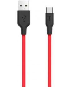 Resim Hoco X21 Usb To Type-c 3a Silikon Hızlı Şarj Ve Data Kablosu 