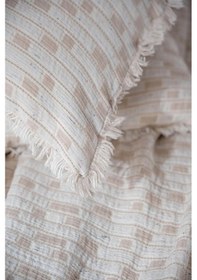 Resim Ecocotton Merisa Bej %100 Organik Pamuk Müslin Çift Kişilik Pike Takımı Bej 