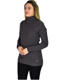Resim Kadın Büyük Beden Balıkçı Yaka Kazak R22897 Bgl-st03178-1 001 