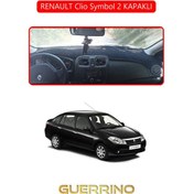 Resim Renault Clio Symbol 2 Kapaklıtorpido Koruma Halısı Kırmızı Kenar 