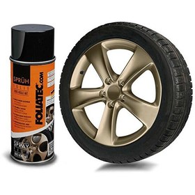 Resim Foliatec Jant Metal Sprey Metalik Bronz Mat Folyo Yüzey Kaplama Seti 2x400 ML 